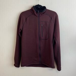 Peak Performance Heli Mid Jacket Full Zip Brushed Fleece Red Size M